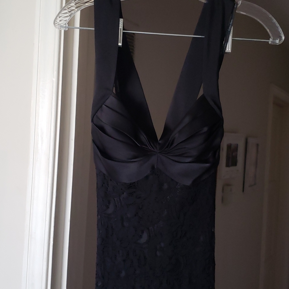 Calvin Klein Black Lace Formal dress
